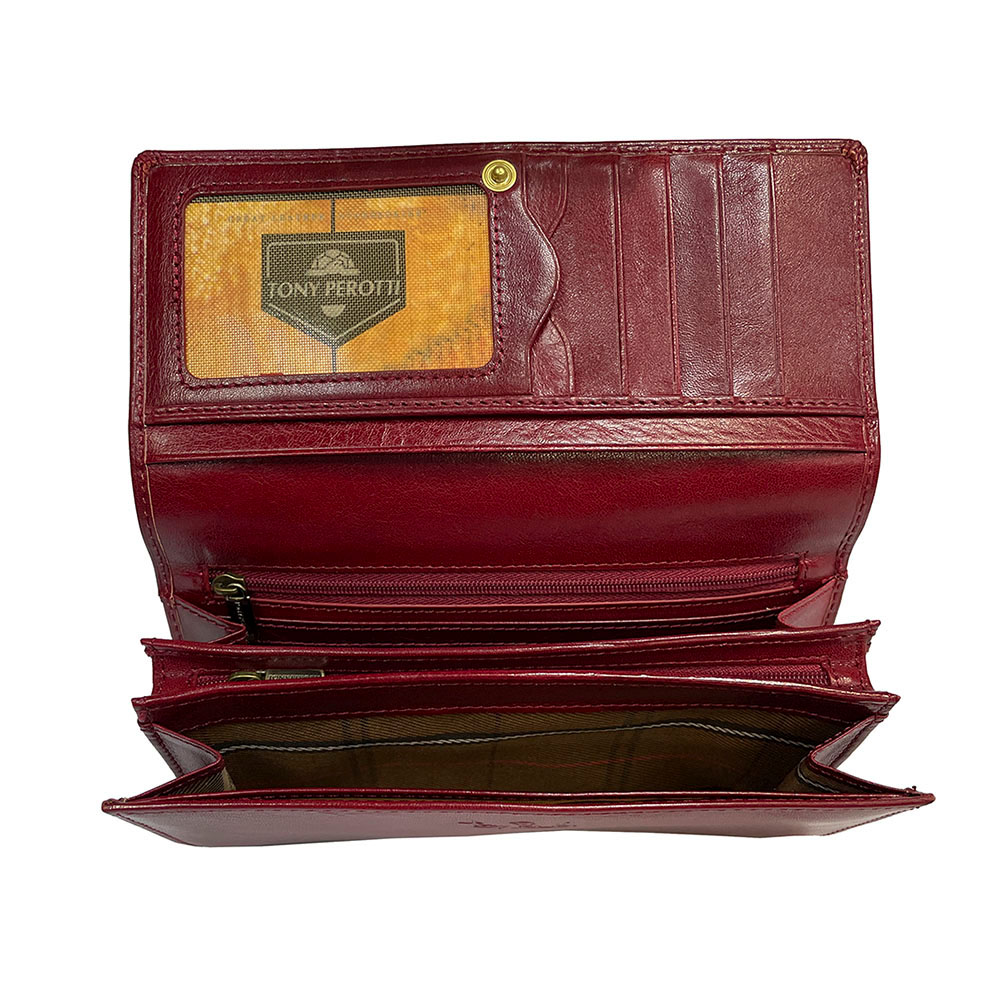 Красный женский портмоне TONY PEROTTI Italico 1073 rosso