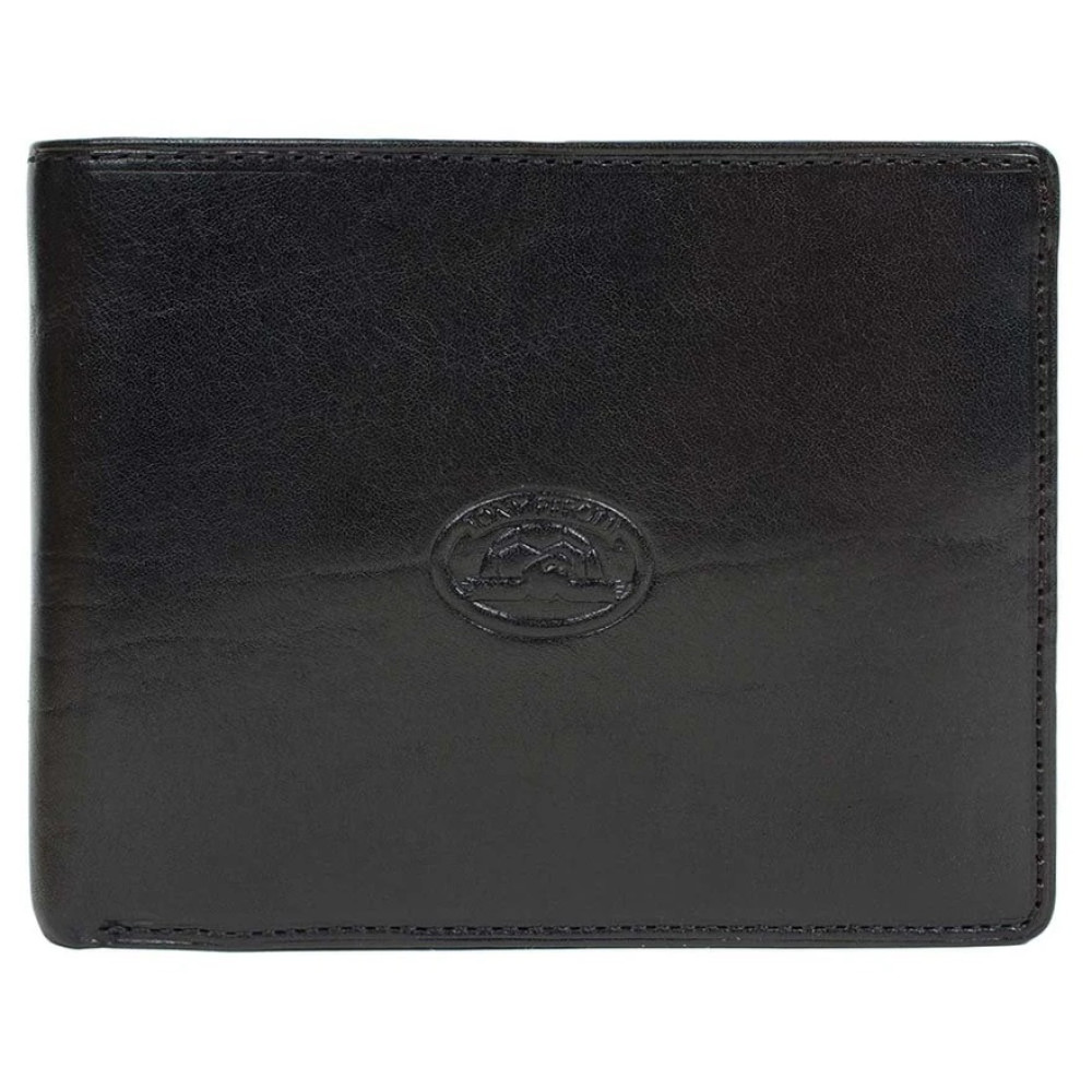 Кожаный подарочный набор из кошелька и брелка Tony Perotti Italico 534+KR133 nero