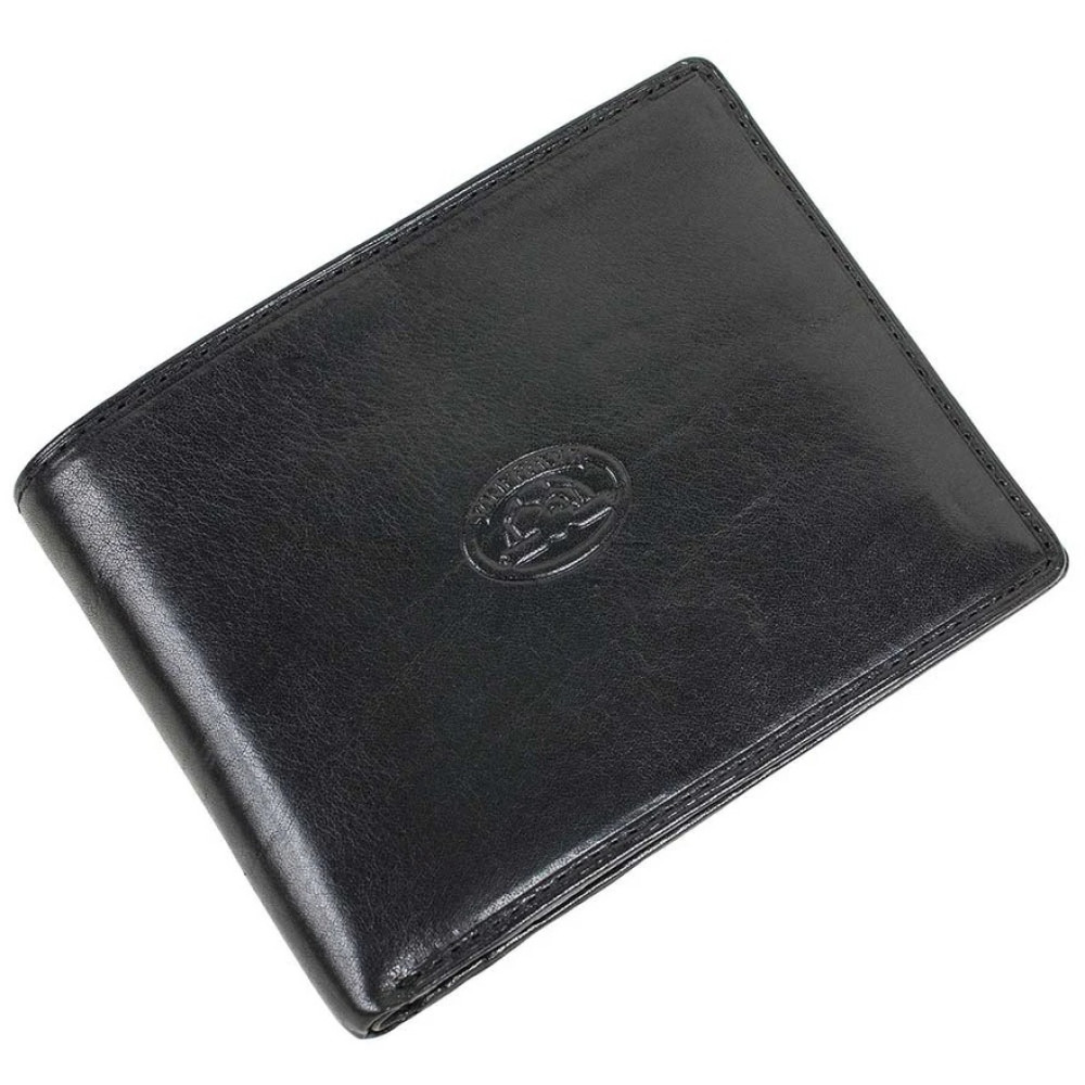 Кожаный подарочный набор из кошелька и брелка Tony Perotti Italico 534+KR133 nero