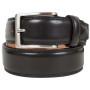 Кожаный подарочный набор из кошелька, ремня и брелка Tony Perotti Italico 534+KR133+200/35 nero