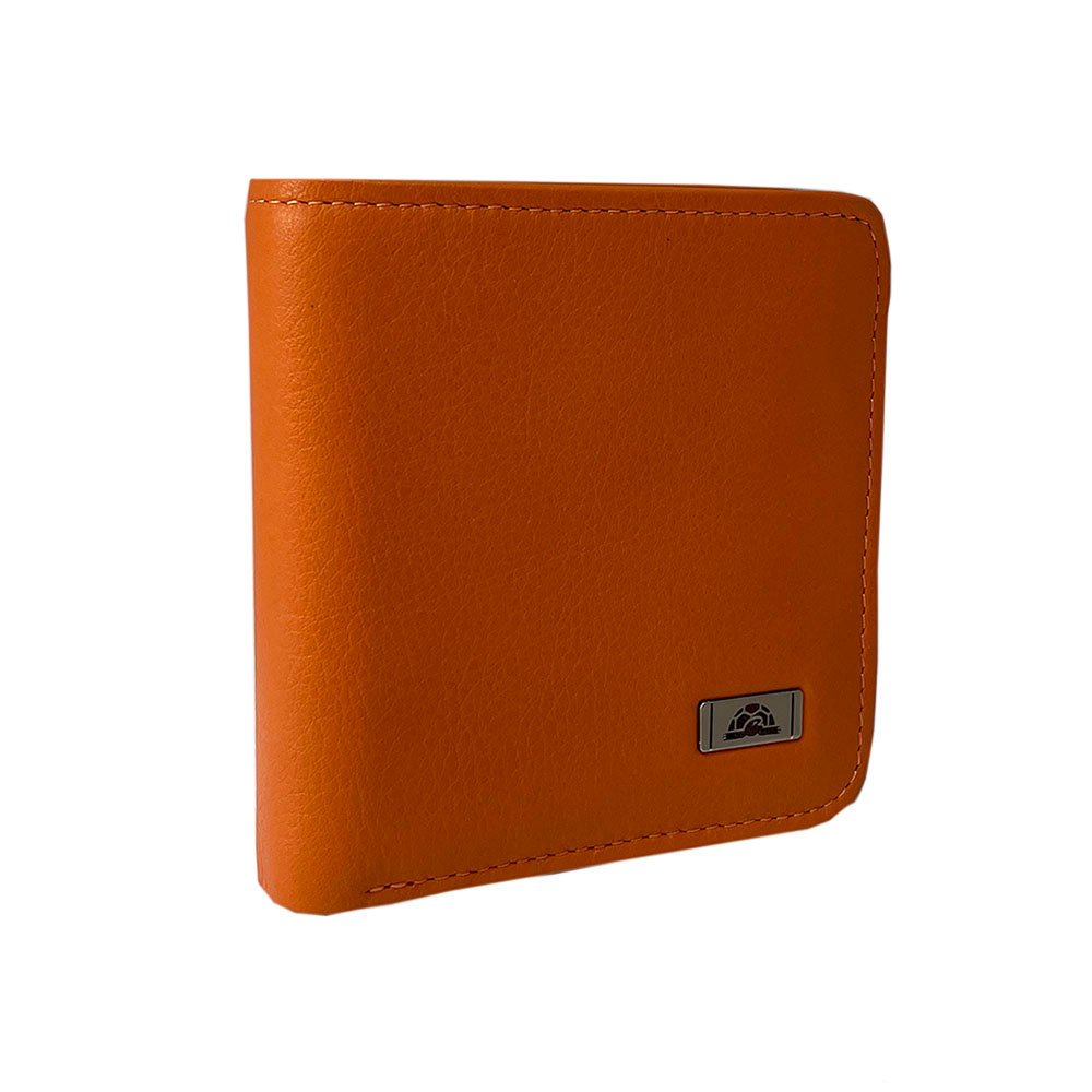 Женский кожаный мини кошелёк оранжевого цвета Tony Perotti Contatto 1858S-D+RFID arancio