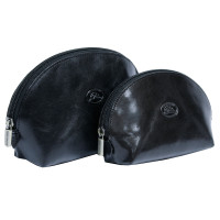 Набор кожаных косметичек Tony Perotti Italico 1583L+1583M nero