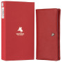Мягкий женский кожаный кошелёк красного цвета Visconti CM70 RED/RHUMB