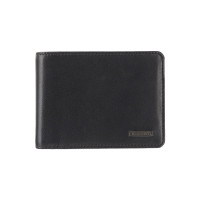 Мужской кошелёк чёрного цвета Visconti FN71 BLK/BL/GRN