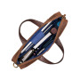 Коричневая кожаная сумка под документы Visconti TC78 TAN Octo 15 (Havana Tan)