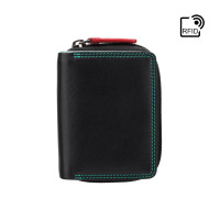 Чёрный женский кошелек Visconti RB53 BLK/RHUMBA c RFID