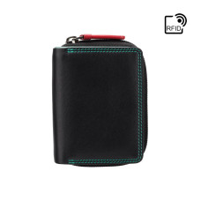 Чёрный женский кошелек Visconti RB53 BLK/RHUMBA c RFID