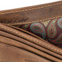 Коричневый кожаный портмоне Visconti ART52 SADDLE TAN
