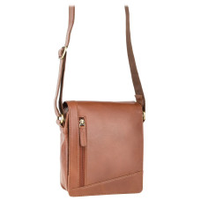 Мужская сумка через плечо - рыжего цвета Visconti S7 TAN Bag A5 Lee (Tan)