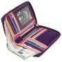 Розовый женский кошелёк из натуральной кожи Visconti RB98 BERRY MULTI Aruba