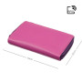 Розовый женский кошелёк из натуральной кожи Visconti RB98 BERRY MULTI Aruba