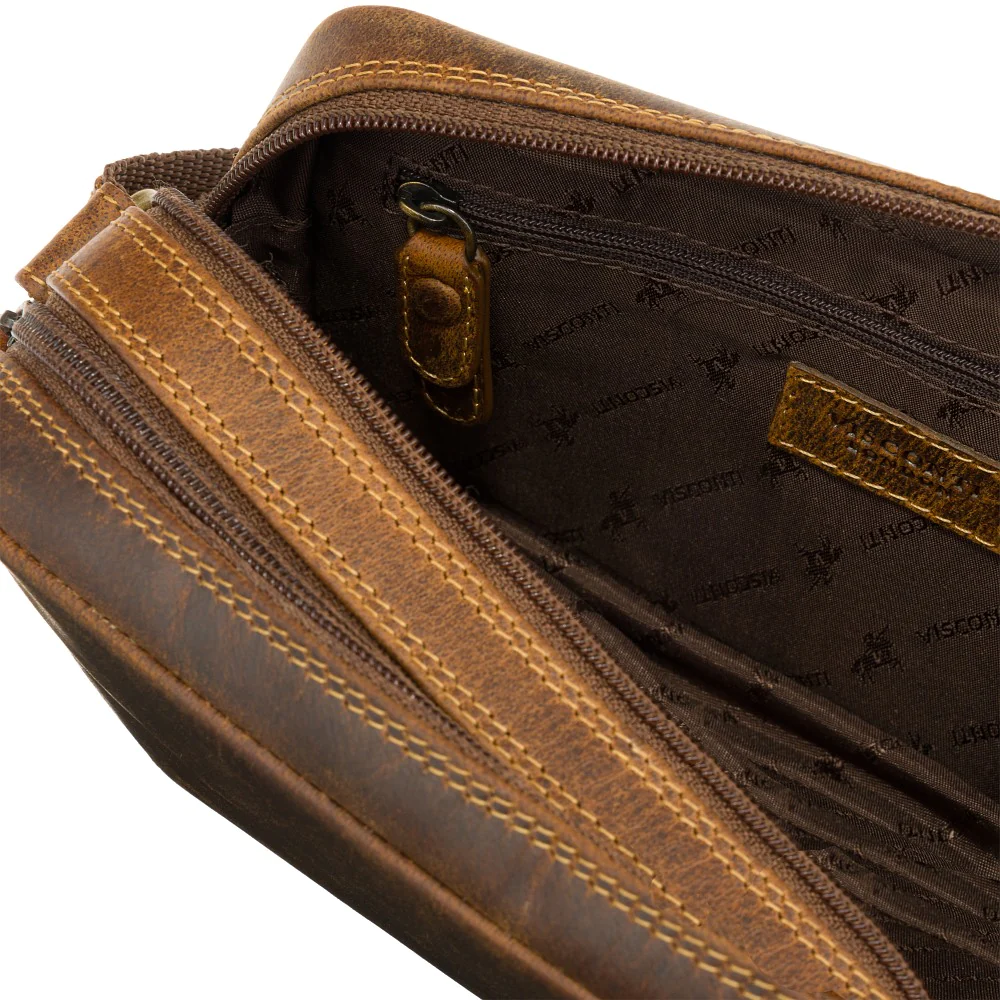 Шкіряна сумочка через плече Brooklyn Visconti S40 Tan