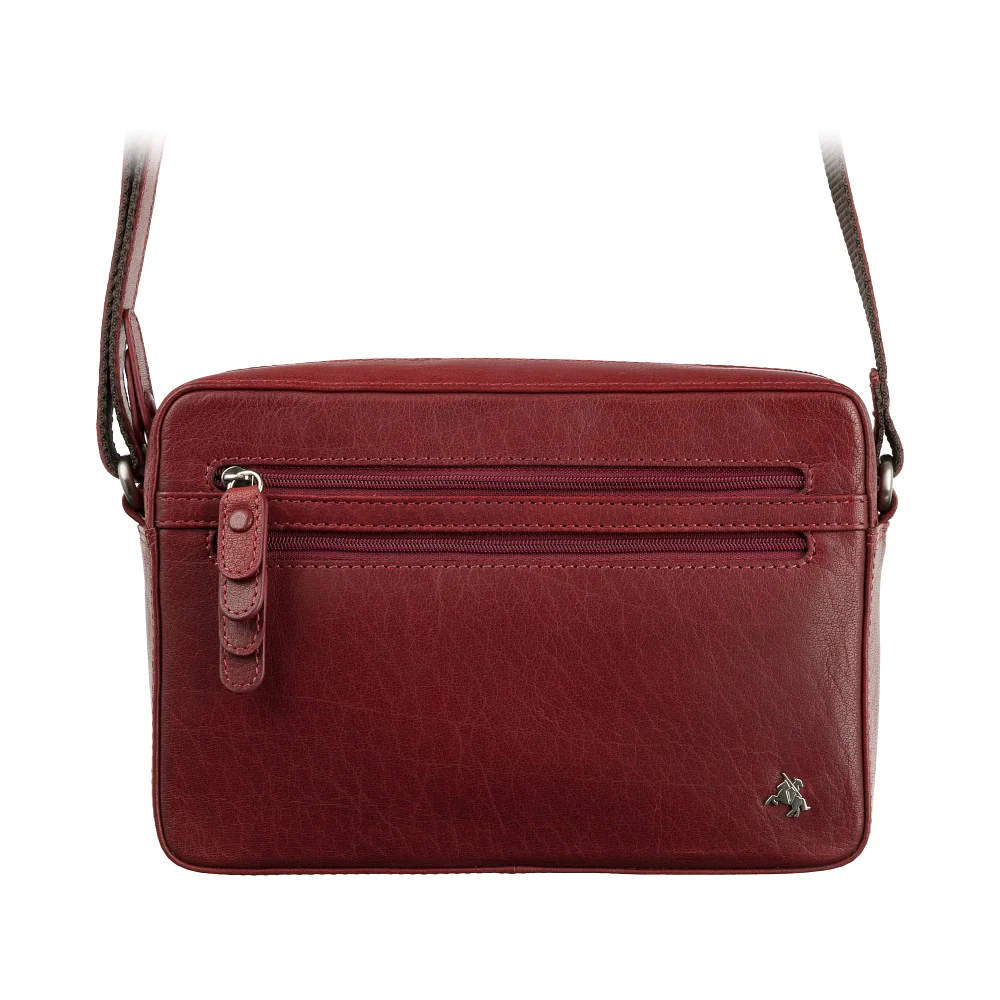 Червона шкіряна сумка через плече Robbie Visconti S41 RED