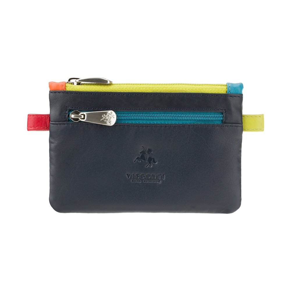 Синя шкіряна ключниця Visconti CP2 NAVY M
