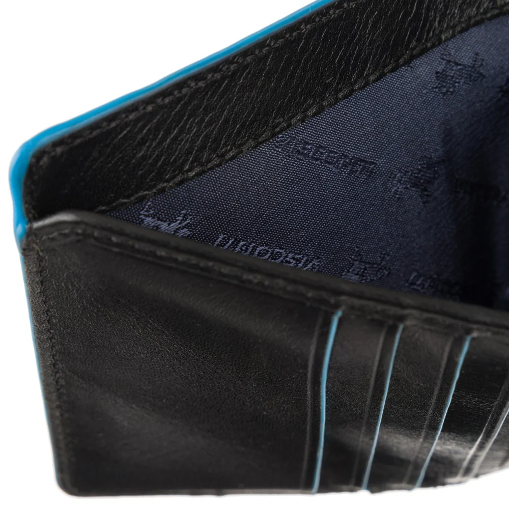 Маленький шкіряний гаманець чорного кольору Tignes Visconti ALP 92 BLK