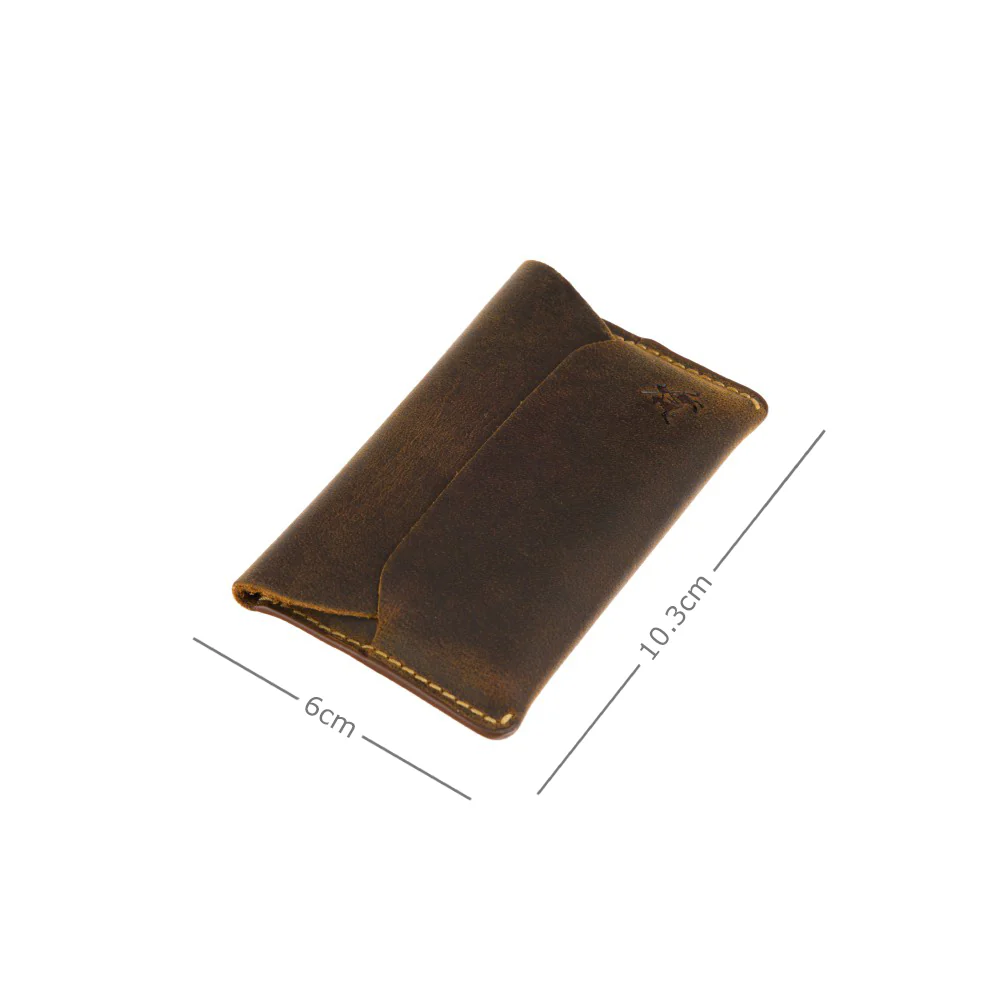 Коричнева шкіряна візитниця Visconti RW52 Akira (Oil Tan)