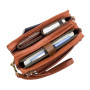 Барсетка чоловіча з двома відділеннями Visconti 18233 BRN Wrist Bag
