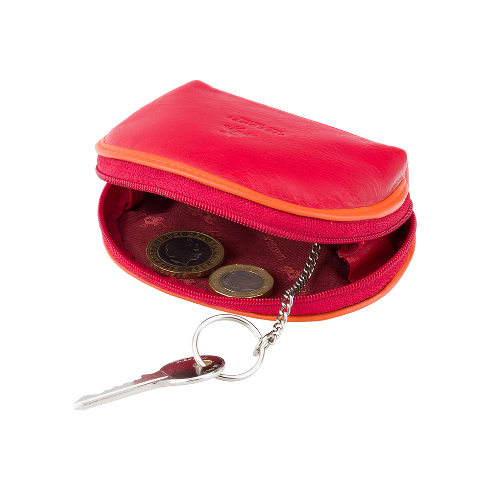 Червона шкіряна ключниця Visconti RB63 RED M Malay (Red Multi)
