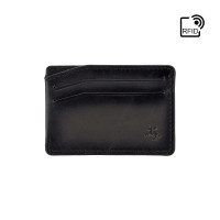 Кожаный картхолдер серого цвета Visconti MT86 B/GREY Luc