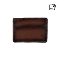 Кожаный картхолдер коричневого цвета Visconti MT86 B/TAN Luc