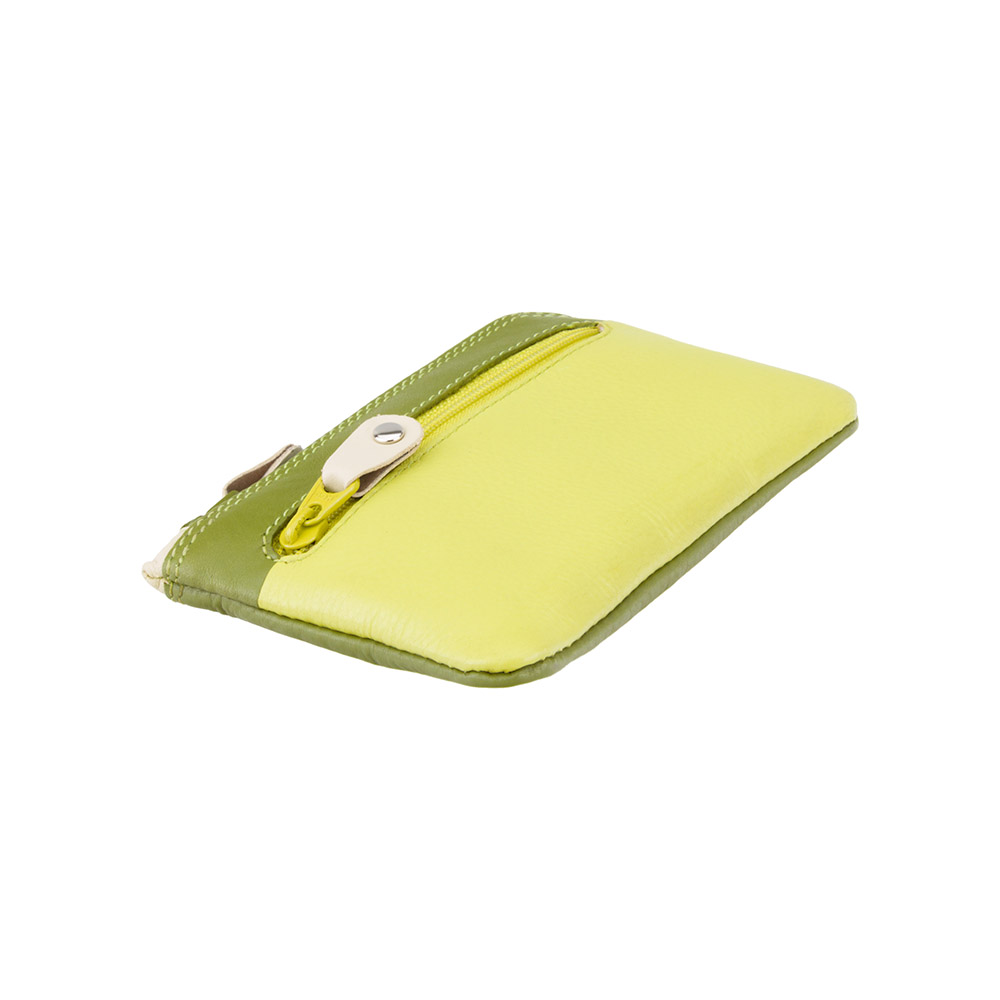 Кожаная ключница зелёного цвета Visconti RB69 LIME M