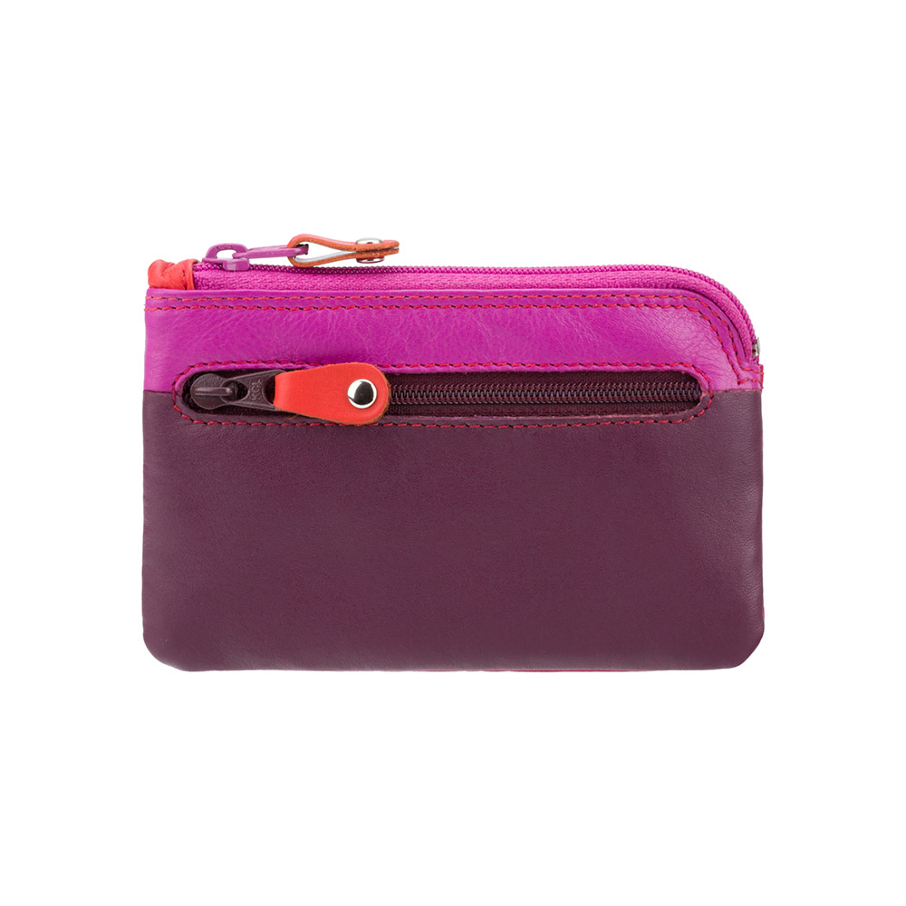 Кожаная ключница бордового цвета Visconti RB69 PLUM M