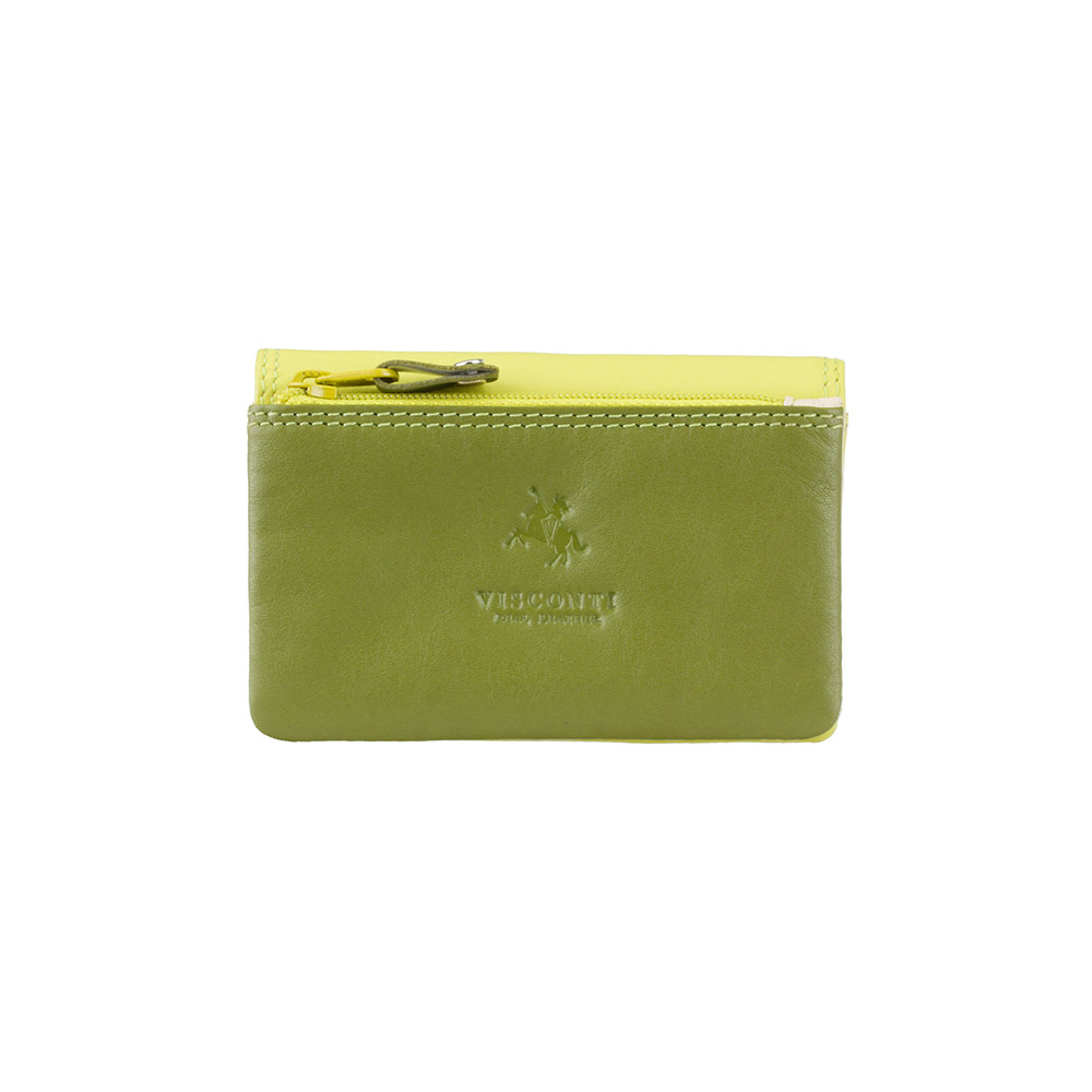Кожаный коешелк-ключница Visconti Tahiti RB99 LIME M