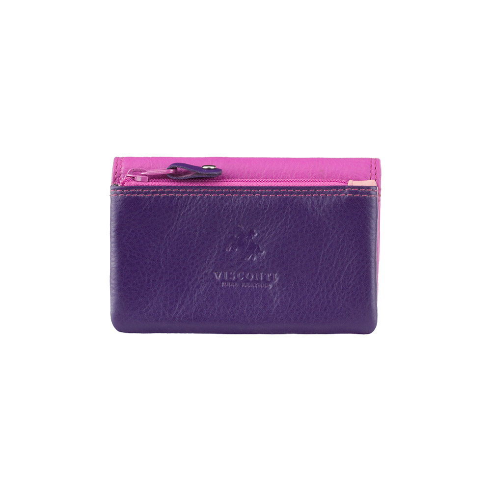 Кожаный коешелк-ключница Visconti Tahiti RB99 BERRY M