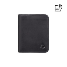 Кошелек мужской Visconti VSL34 Lank c RFID (Black-Cobalt)