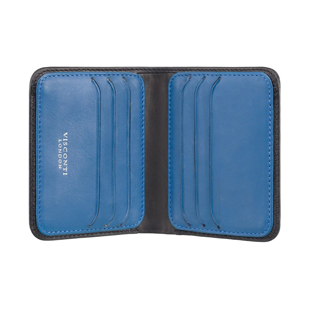 Кошелек мужской Visconti VSL34 Lank c RFID (Black-Cobalt)