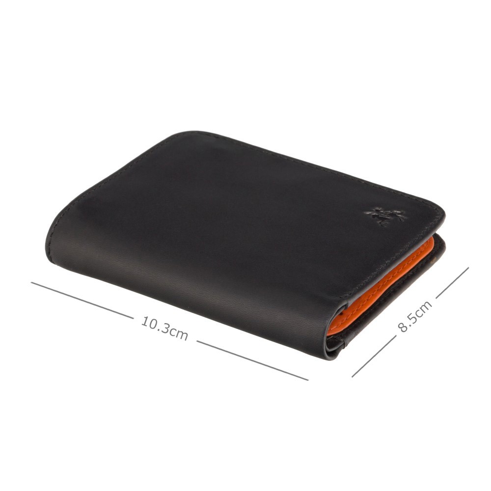 Кошелек мужской Visconti VSL34 Lank c RFID (Black-Orange)
