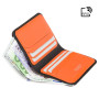 Кошелек мужской Visconti VSL34 Lank c RFID (Black-Orange)