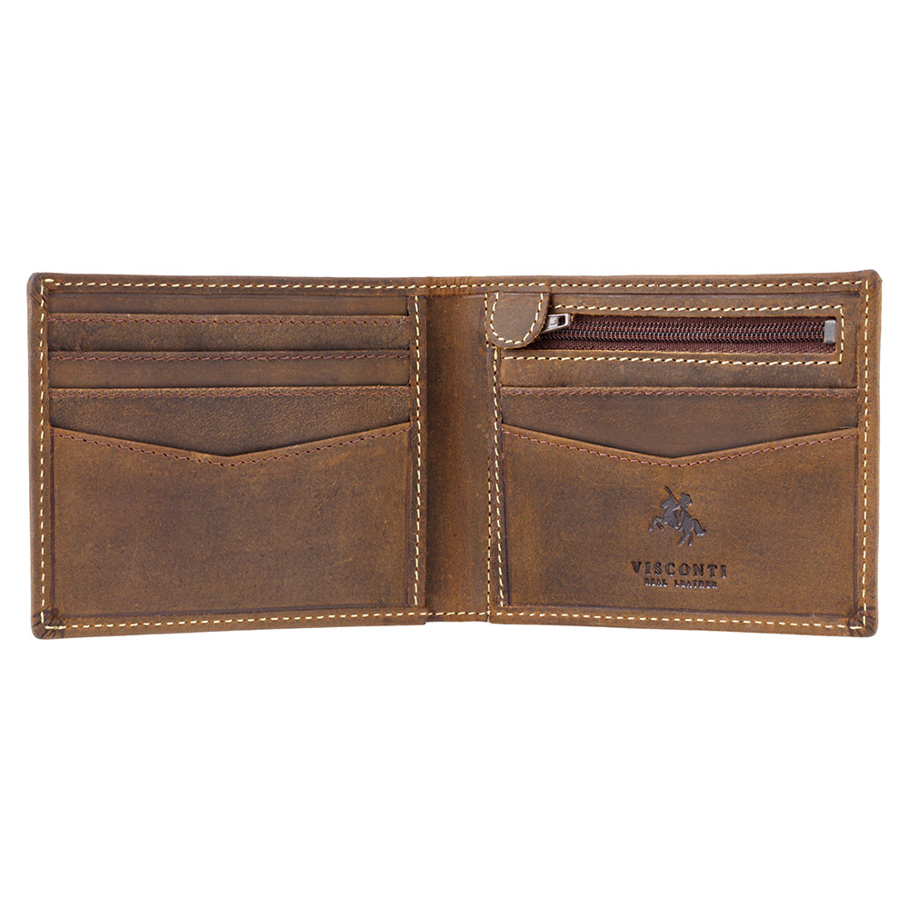 Урожай гаманець Visconti VSL20 OIL TAN Slim RFID (oil-tan) коричневий