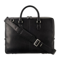 Тонкая кожаная сумка для ноутбука с Rfid зазитой Visconti Slim Laptop Case ML50 Blk
