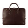 Тонкая кожаная сумка для ноутбука с Rfid зазитой Visconti Slim Laptop Case ML50 Brn
