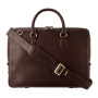 Тонкая кожаная сумка для ноутбука с Rfid зазитой Visconti Slim Laptop Case ML50 Brn
