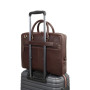 Тонкая кожаная сумка для ноутбука с Rfid зазитой Visconti Slim Laptop Case ML50 Brn