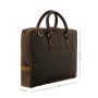 Тонкая кожаная сумка для ноутбука Visconti Slim Laptop Case ML50 Oil Brn