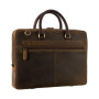 Тонкая кожаная сумка для ноутбука Visconti Slim Laptop Case ML50 Oil Brn
