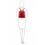 Женский кожаный мини-рюкзак Mila Visconti S44 RED