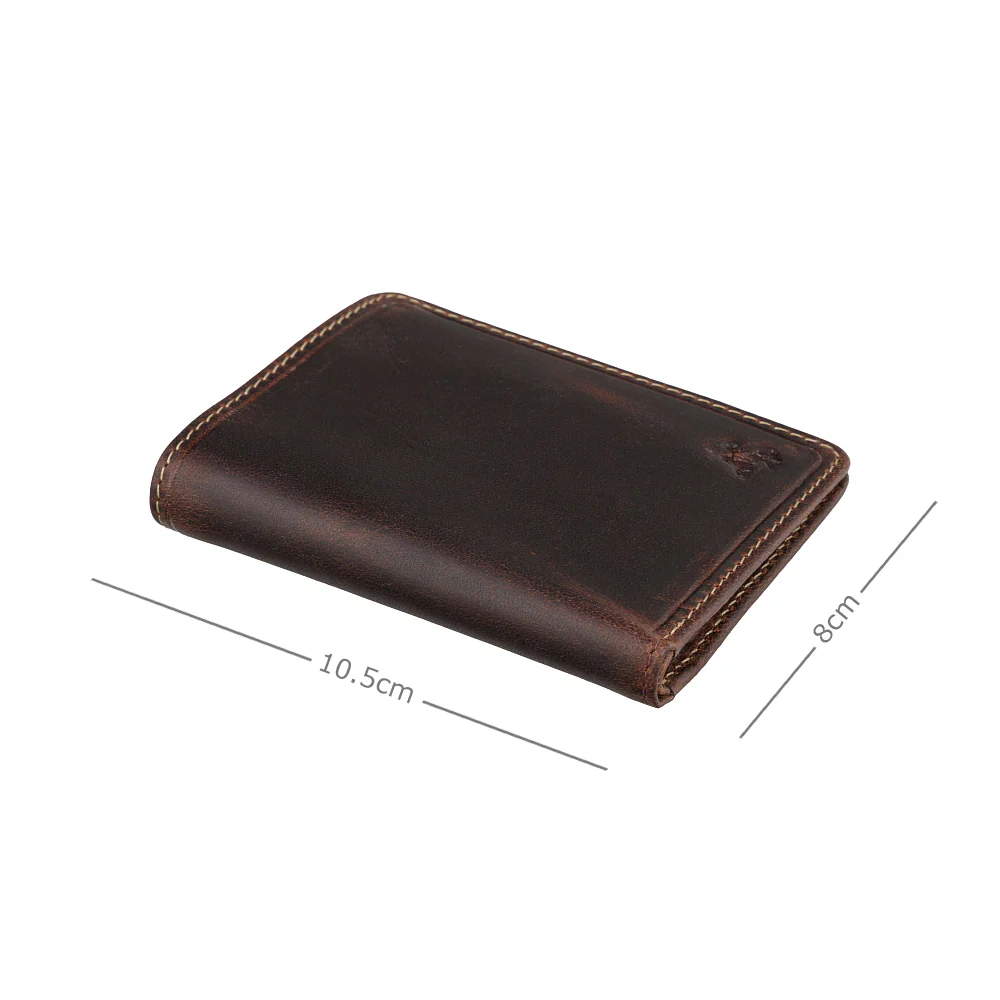 Небольшой кожаный кошелёк коричневого цвета Visconti VT94 Fabio (Chestnut Brown)