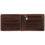 Мужской кожаный кошелёк Visconti VT96 CHT/BRN Rocco Chestnut Brown с RFID-защитой