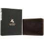 Мужской кожаный кошелёк Visconti VT96 CHT/BRN Rocco Chestnut Brown с RFID-защитой