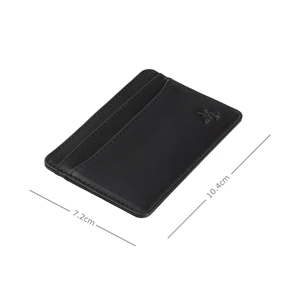 Кожаный картхолдер Visconti VT90 M/BLK Carlo с RFID-защитой