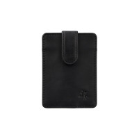 Кожаный картхолдер Visconti VT92 BLK Carlo с RFID-защитой
