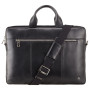 Чорна шкіряна сумка під macbook Visconti ML28 BLK Charles (black)