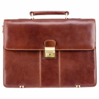 Шкіряний портфель Visconti 01775 - Warwick (Brown) коричневий