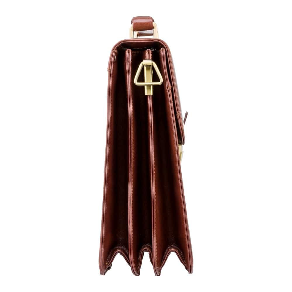 Шкіряний портфель Visconti 01775 - Warwick (Brown) коричневий