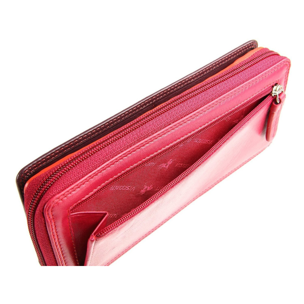 Жіночий гаманець Visconti RB55 Honolulu (Plum/Multi) бордовий