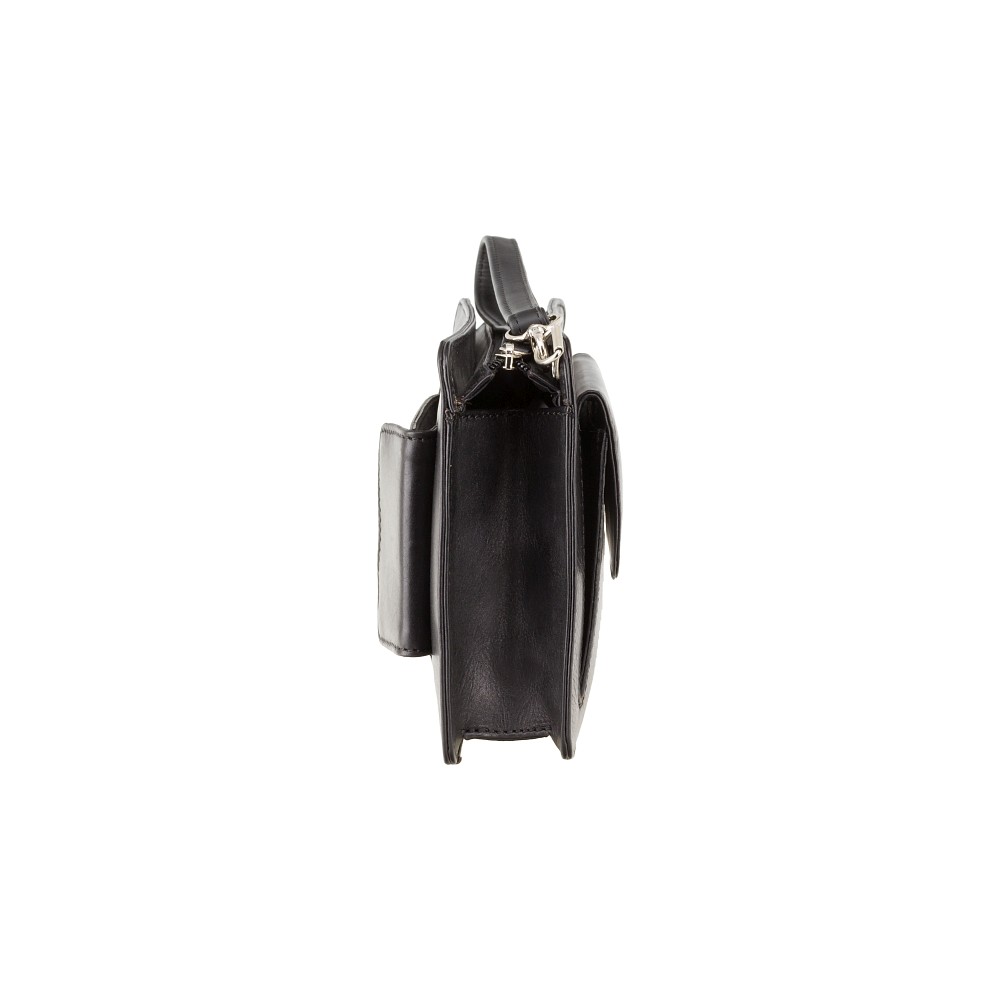 Чорна шкіряна барсетка Visconti 02617 BLK